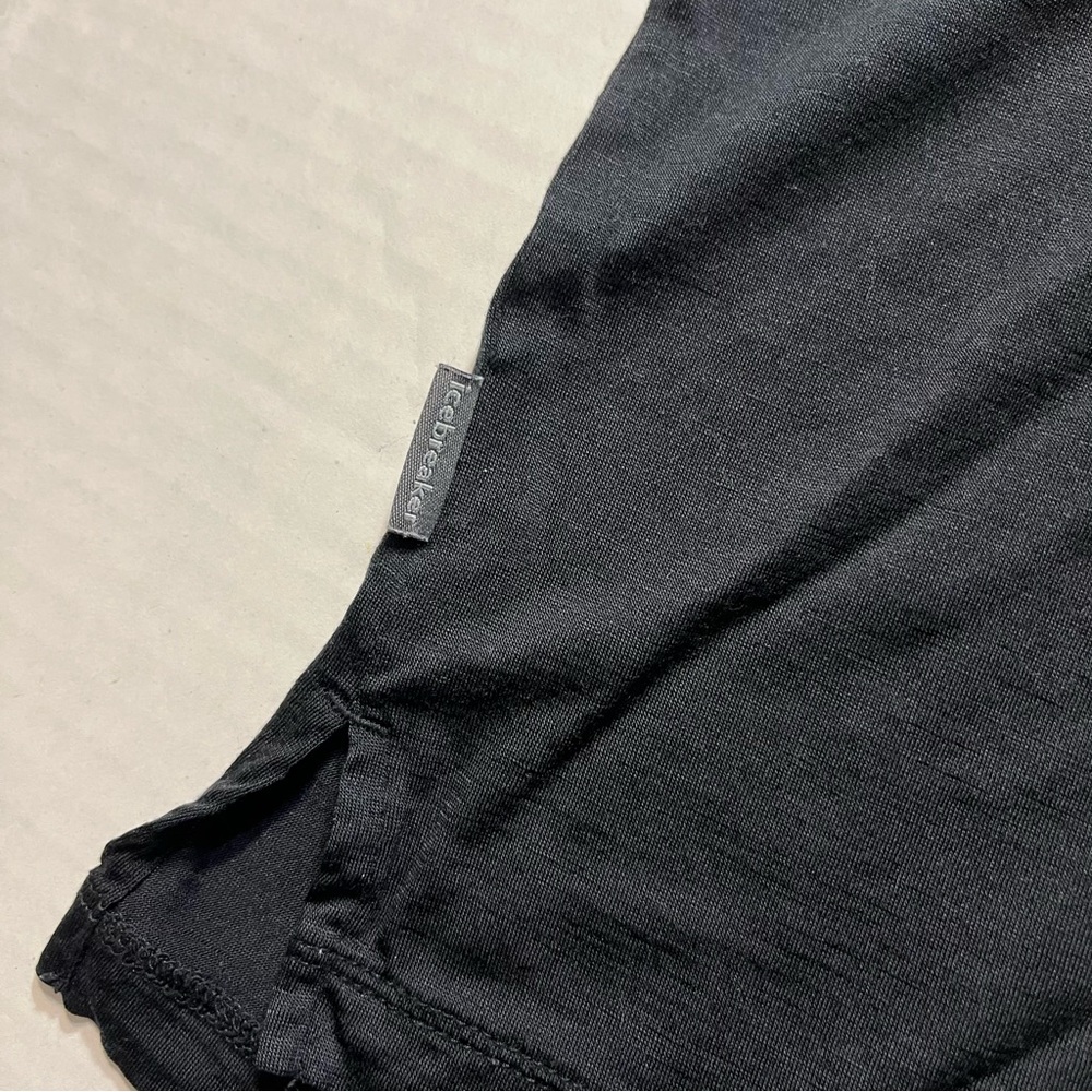Icebreaker Cool Lite Tee Long Sleeve BLACK Mens Size M=Medium - Picture 3 of 4